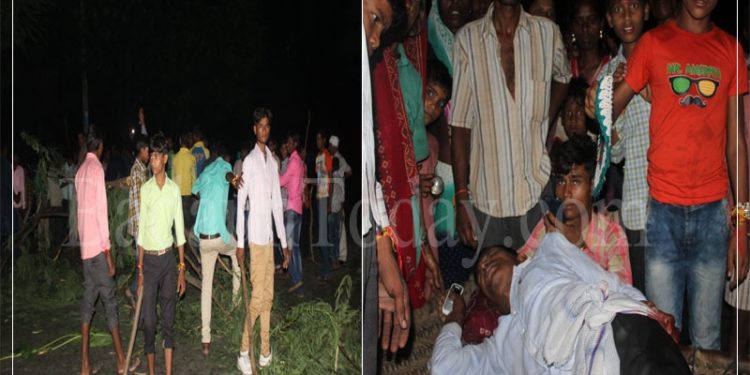 उझानी: ग्रामीण को मारी गोली, पुलिस पर भड़के लोग, लगाया जाम