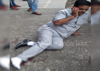 ट्रेन की चपेट में आए विधायक आरके शर्मा प्रतिनिधि