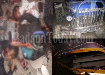 ट्रैक्टर-टैंपो की भिड़ंत, तीन की मौत