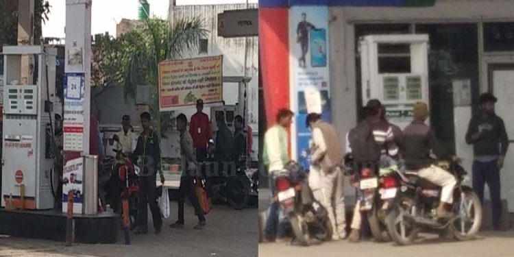 हवा में उड़ा कप्तान का आदेश, बिना हेलमेट दिया जा रहा है पेट्रोल