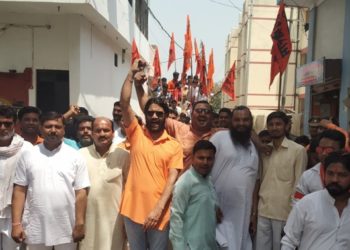 हिन्दू नववर्ष पर निकाली गई भव्य शोभायात्रा, उमड़ा केसरिया सैलाव