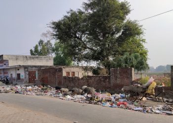 उझानी: त्योहार में भी शहरवासियों का गंदगी से नहीं छूटा पीछा