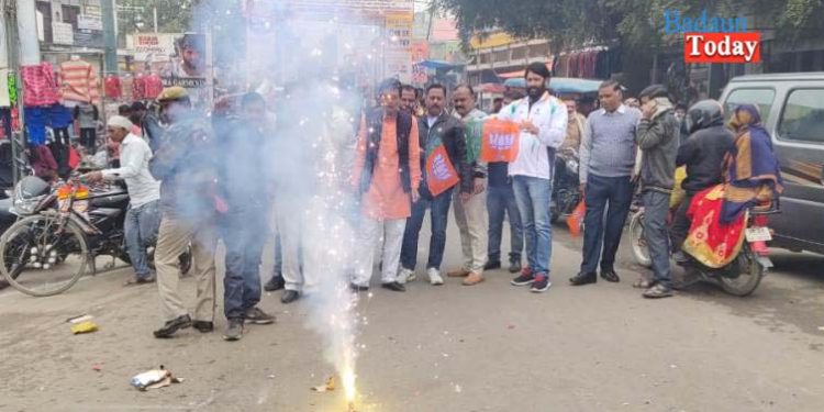 नागरिकता संशोधन बिल पास होने पर जश्न में डूबी भाजपा