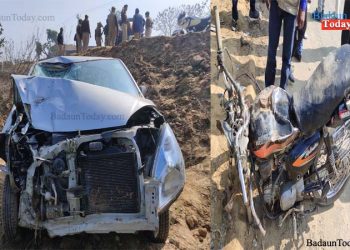 तेज रफ्तार कार की बाईक से भिडंत, दंपत्ति की मौत