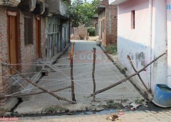 हुसैनपुर खेड़ा में संक्रमित युवक के रिश्तेदार का इलाका सील