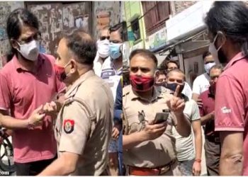 उझानी: लॉकडाउन में पुलिस के पक्षपात पर दरोगा से भाजपा नेता की नोकझोंक