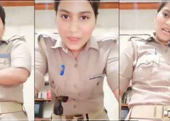 हाथ में रिवॉल्वर लेकर महिला सिपाही की रंगबाजी, एसएसपी ने किया लाइन हाजिर