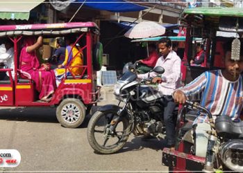 ई-रिक्शा ने बिगाड़ी उझानी की सड़कों की सूरत, हर दिन लगता है जाम